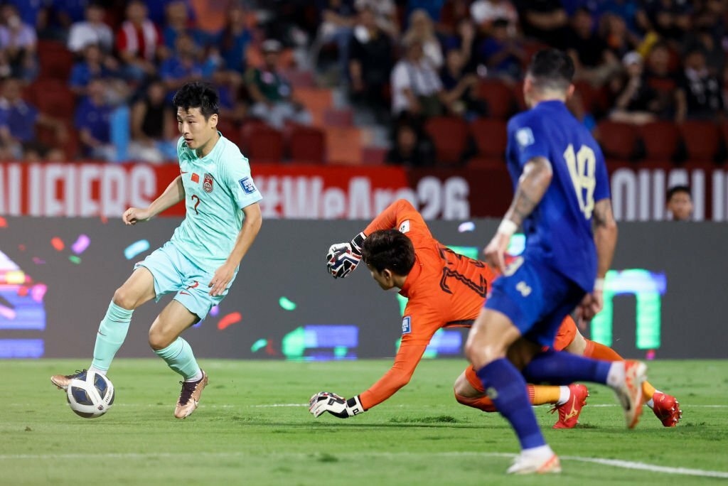 Kết quả vòng loại World Cup 2026: ĐT Thái Lan thua ngược ĐT Trung Quốc